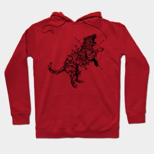 Geometerical Tiger - Tattoo Design Hoodie